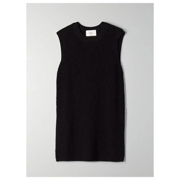 Aritzia - Black Palmier Tunic Sweater - Picture 3 of 9
